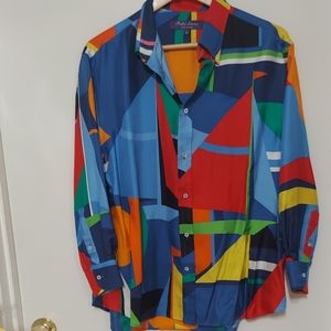 Ralph Lauren, Purple Label Collection, Silk Blouse size 14 ( Lauren Kota)